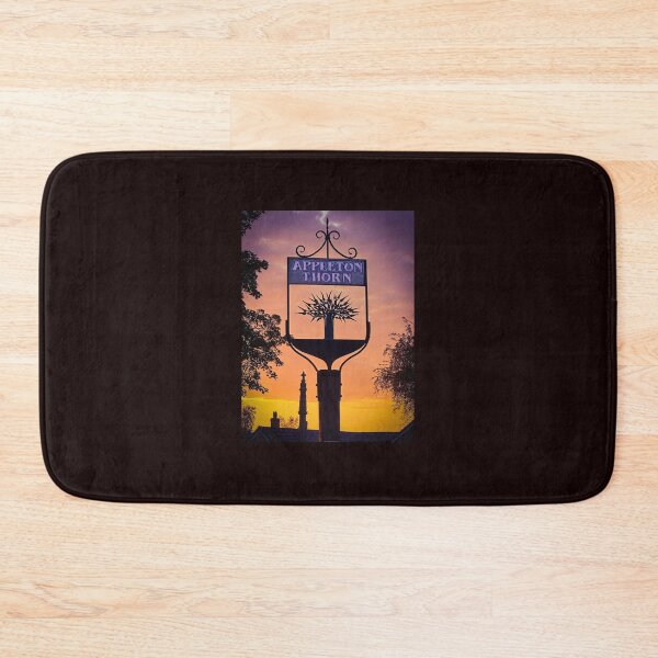 Item preview, The Thorn at Appleton Thorn village centre, sunset, South Warrington, Cheshire, UK designed and sold by Local gifts from HotpixUK .
