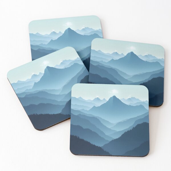 Item preview, Majestic Peaks: Serenity of the Mountain Ranges designed and sold by AbstractAuraArt.