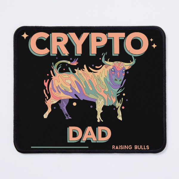 Item preview, Crypto Dad: Raising Bulls designed and sold by DTNT Shirts.