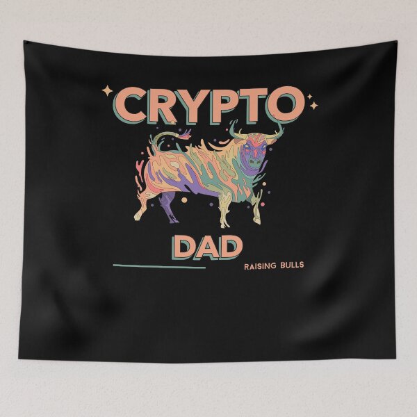 Item preview, Crypto Dad: Raising Bulls designed and sold by DTNT Shirts.