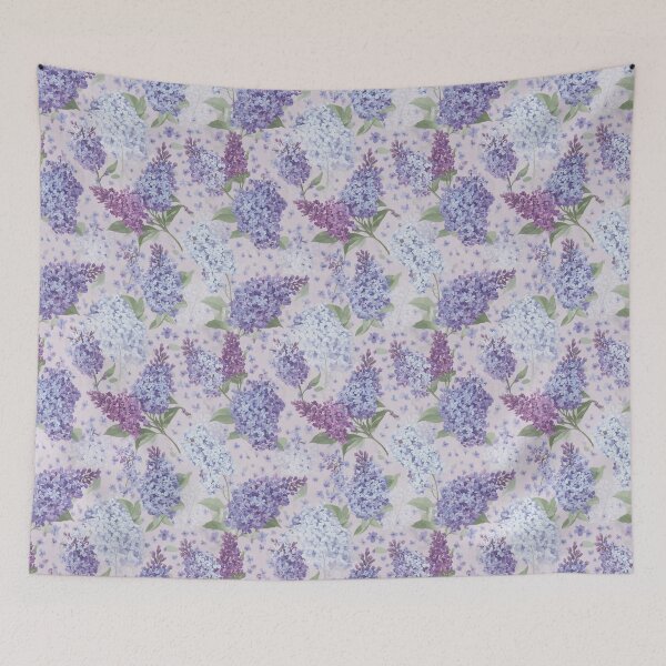 Item preview, lilacs floral watercolor pattern designed and sold by Designbes.
