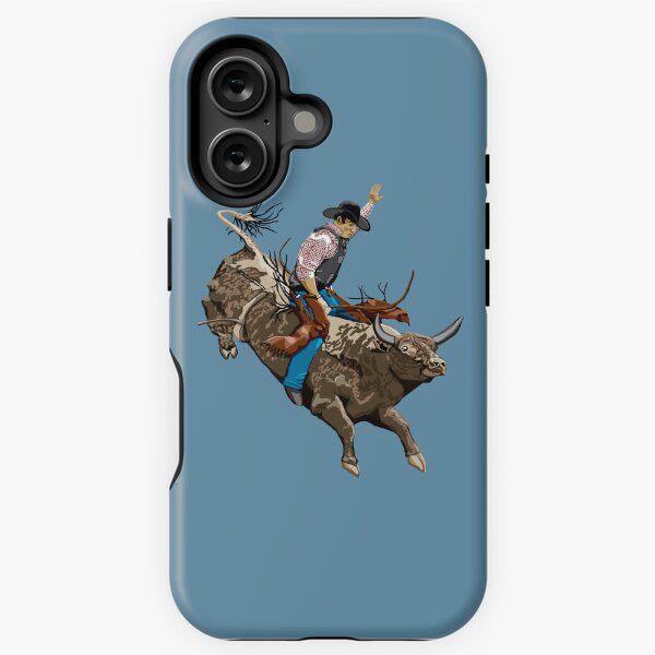 Vista previa del artículo con la obra «Ilustración de vaquero de rodeo», diseñado y vendido por Phat Dog Designs .