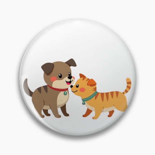 Item preview, Paws & Whisker Whimsy – Cute Cat & Dog Friendship designed and sold by JAR.