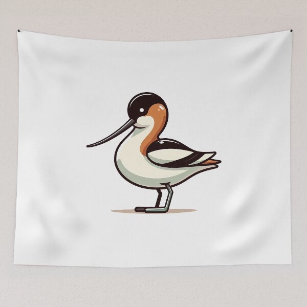 Item preview, Stylized Avocet Bird Illustration – Elegant and Minimalist Design designed and sold by cave-canvas.