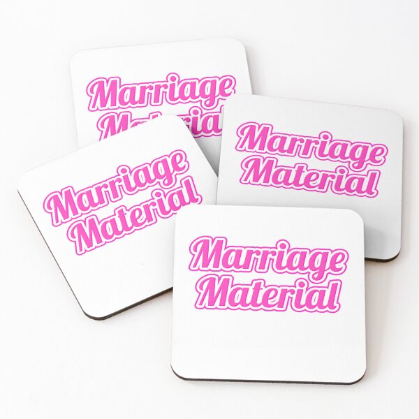 Item preview, Pink Text Marriage Material  designed and sold by MoonMonkeyNbear.