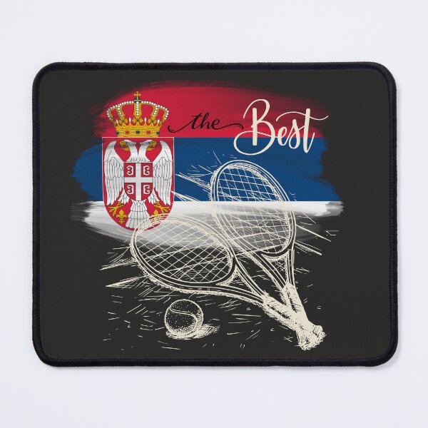 Item preview, Serbia Tennis best tennis player ever serbian flag designed and sold by Vesna7791.