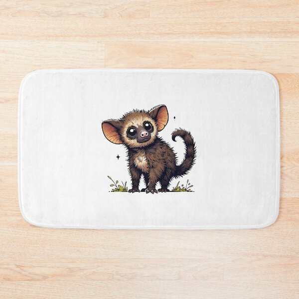 Item preview, Cute and Mysterious Aye-Aye Lemur with Big Eyes designed and sold by cave-canvas.