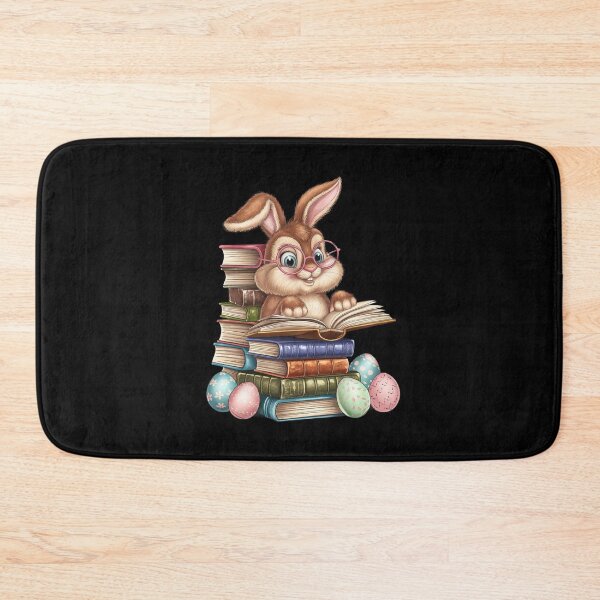 Item preview, Easter Cute Reading Bunny Glasses Books Bookworm Reader Book designed and sold by diyoor.