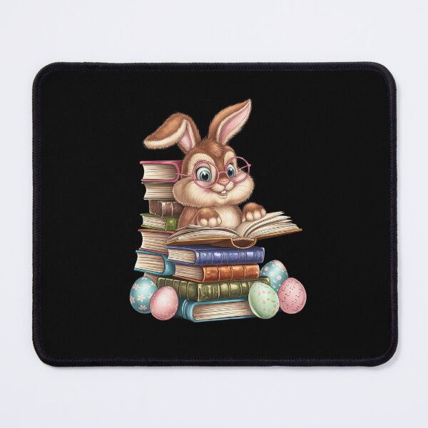 Item preview, Easter Cute Reading Bunny Glasses Books Bookworm Reader Book designed and sold by diyoor.