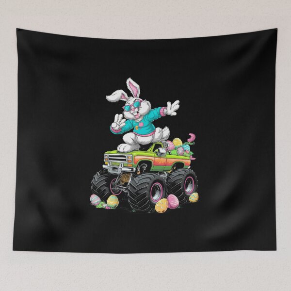 Item preview, Dabbing Bunny Happy Easter Monster Truck Lovers Kids Boys designed and sold by diyoor.