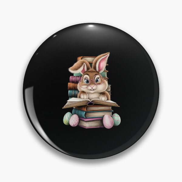 Item preview, Easter Cute Reading Bunny Glasses Books Bookworm Reader Book  designed and sold by diyoor.
