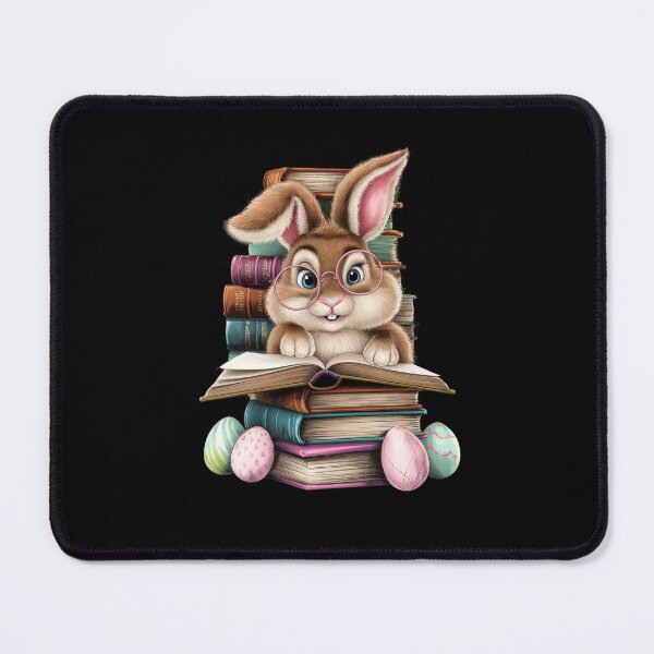 Item preview, Easter Cute Reading Bunny Glasses Books Bookworm Reader Book designed and sold by diyoor.