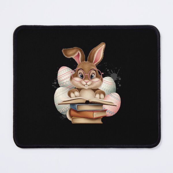 Item preview, Easter Cute Reading Bunny Glasses Books Bookworm Reader Book designed and sold by diyoor.