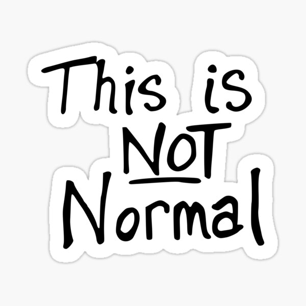 Vista previa del artículo con la obra «Esto NO es normal – Declaración de protesta contra el autoritarismo», diseñado y vendido por LeftAF.