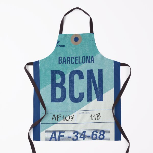 Item preview, Vintage Air France tag to Barcelona designed and sold by LostTravelersLab.