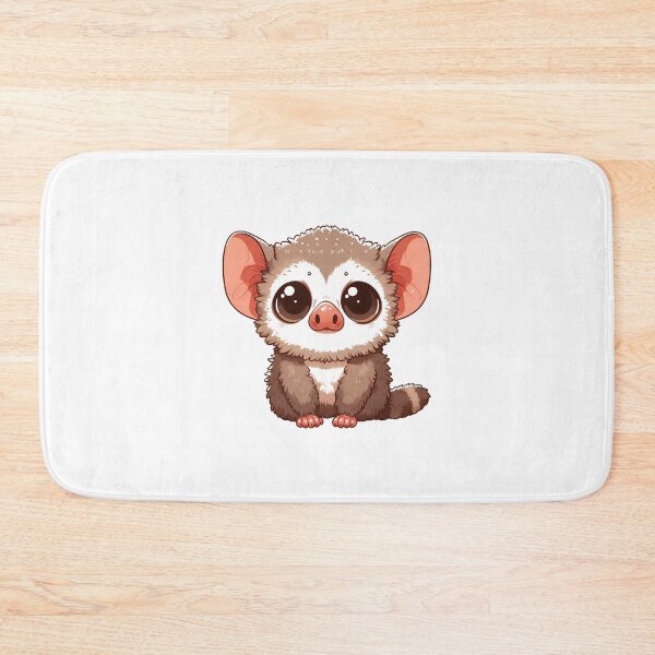 Item preview, Adorable Big-Eyed Aye-Aye Lemur Sitting with Fluffy Fur designed and sold by cave-canvas.