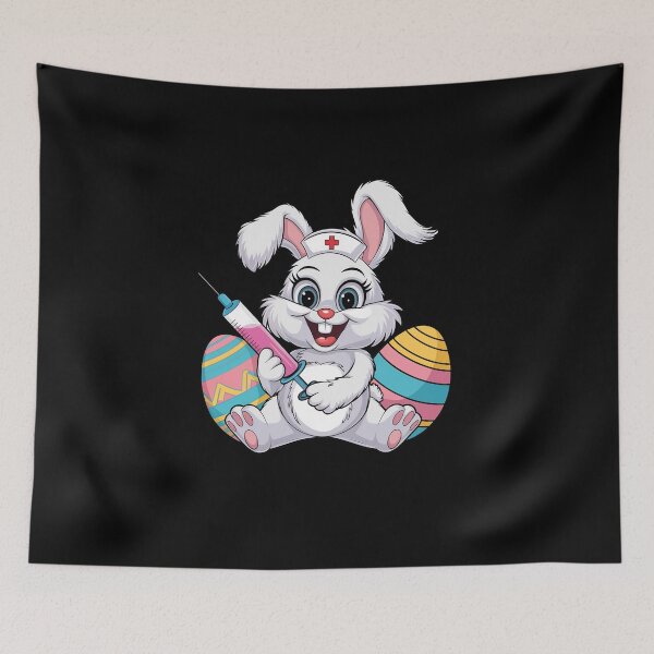 Item preview, Easter Nurse Bunny RN ICU ER NICU Nurse Squad Nursing Women  designed and sold by diyoor.