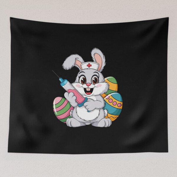Item preview, Easter Nurse Bunny RN ICU ER NICU Nurse Squad Nursing Women   designed and sold by diyoor.