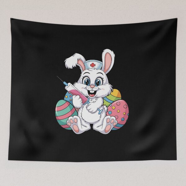 Item preview, Easter Nurse Bunny RN ICU ER NICU Nurse Squad Nursing Women  designed and sold by diyoor.