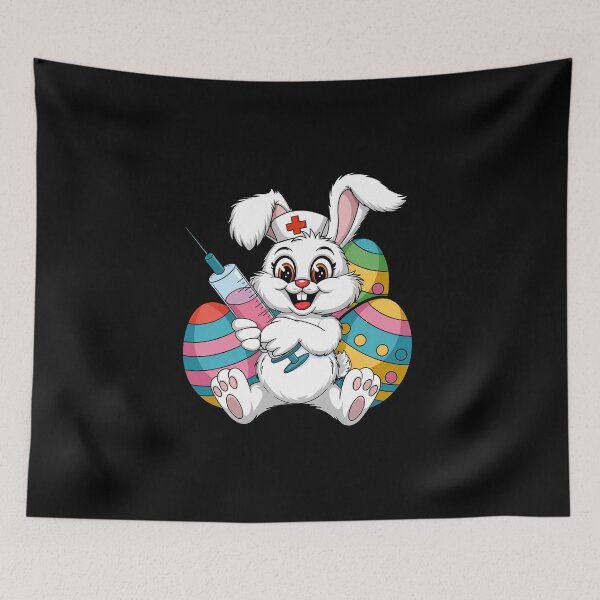 Item preview, Easter Nurse Bunny RN ICU ER NICU Nurse Squad Nursing Women designed and sold by diyoor.