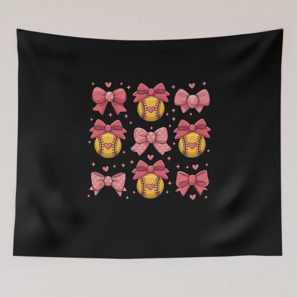 Item preview, Softball Coquette Bow Softball Mom Mothers Day Softball Mama designed and sold by diyoor.