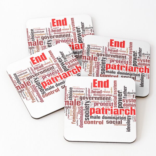Item preview, End Patriarchy Word Cloud Female Equality Design designed and sold by ArtByMarkDesign.