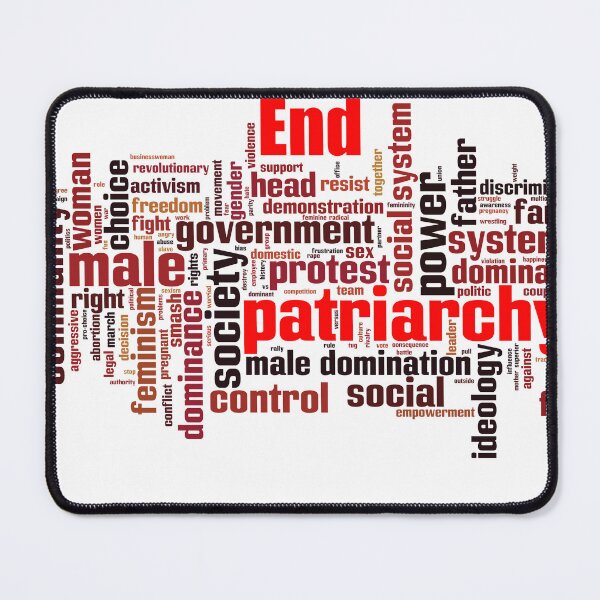 Item preview, End Patriarchy Word Cloud Female Equality Design designed and sold by ArtByMarkDesign.