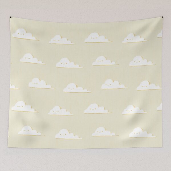Item preview, Happy Clouds 1 - f2edd5 designed and sold by knitetgantt.