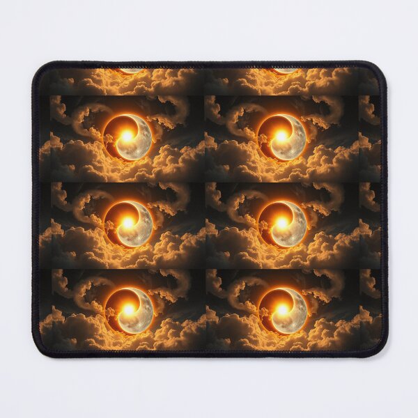 Item preview, Ying Yang Sun Moon in the Clouds designed and sold by Earth Nature Creations.