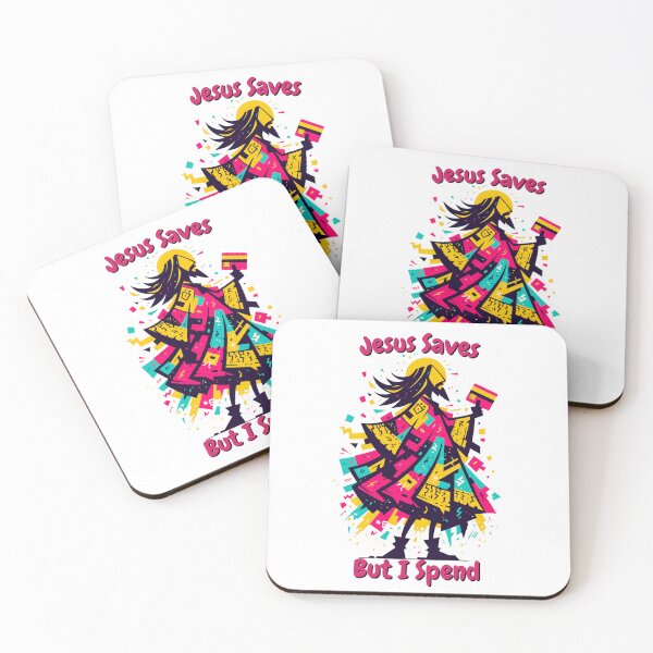 Item preview, Jesus Saves But I Spend – Funny Capitalism Satire designed and sold by SADStyleDesigns.
