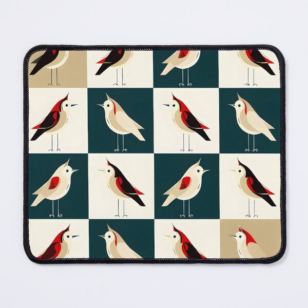 Item preview, Retro Minimalist Birds Geometric Pattern designed and sold by Art Garden.