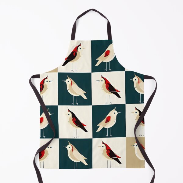 Item preview, Retro Minimalist Birds Geometric Pattern designed and sold by Art Garden.