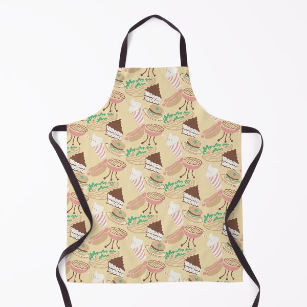 Item preview, Barbeque Print Inspired by Pee-wee's Playhouse with Hot Dogs and Hamburgers designed and sold by whatcolorisrain.