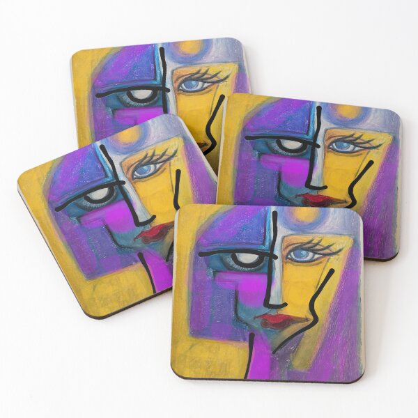 Item preview, violet face designed and sold by Piesseportrait.