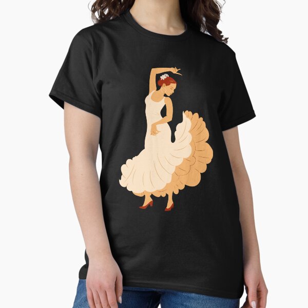 Vista previa del artículo con la obra «Bailaora de flamenco zapateada», diseñado y vendido por Now's Good Designs.