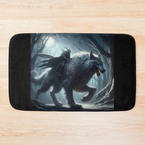 Item preview, Warrior Riding Direwolf designed and sold by GalleryBrisArt.