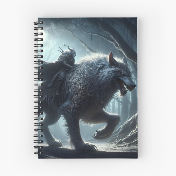 Item preview, Warrior Riding Direwolf designed and sold by GalleryBrisArt.