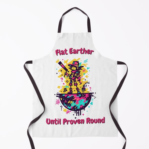 Item preview, Flat Earther Until Proven Round – Conspiracy Theory Satire designed and sold by SADStyleDesigns.
