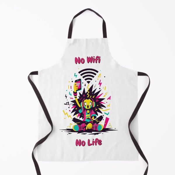 Item preview, No WiFi, No Life – Funny Tech Addict Design designed and sold by SADStyleDesigns.