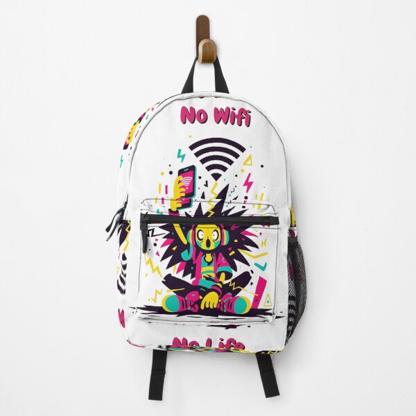 Item preview, No WiFi, No Life – Funny Tech Addict Design designed and sold by SADStyleDesigns.