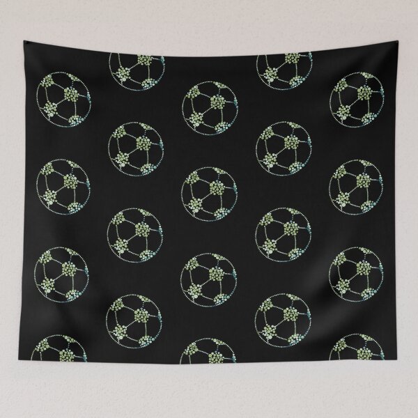 Item preview, Groovy Green Soccer: Tie-Dye & Dotted Art designed and sold by Zakrytos ★★★★★.
