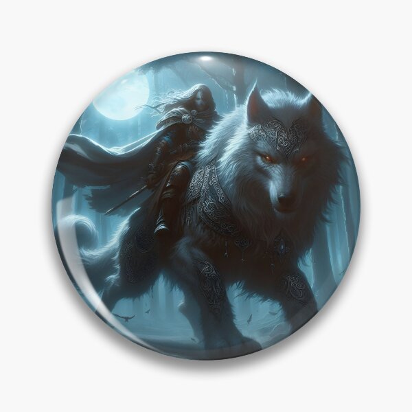 Item preview, Warrior Riding Direwolf designed and sold by GalleryBrisArt.