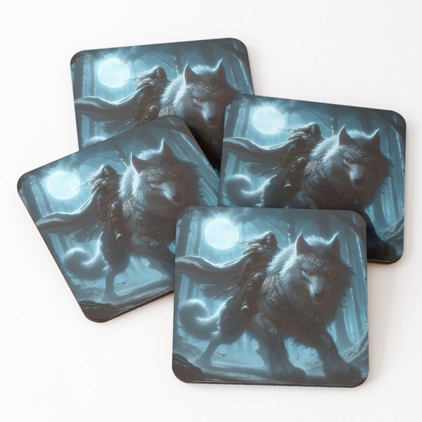 Item preview, Warrior Riding Direwolf designed and sold by GalleryBrisArt.