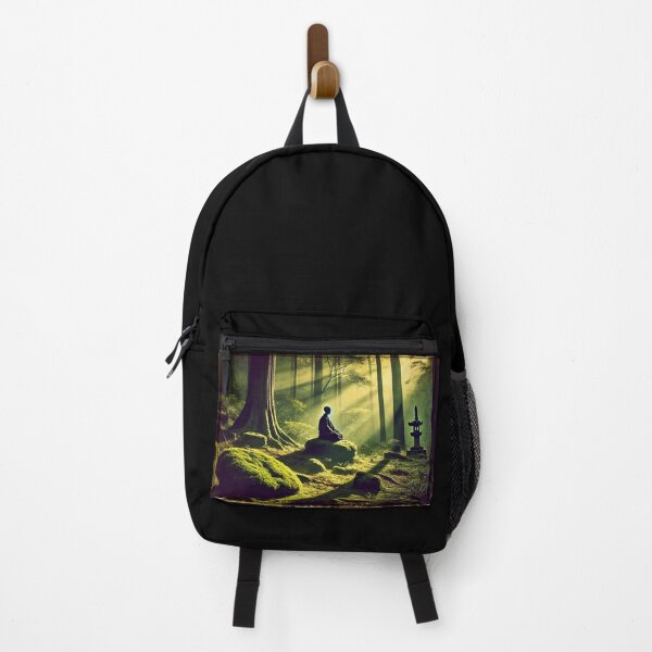 Item preview, Zen Monk – Meditation in the Mystic Forest designed and sold by Rag-Dog.