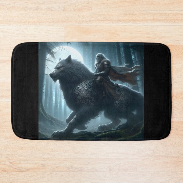 Item preview, Warrior Riding Direwolf designed and sold by GalleryBrisArt.