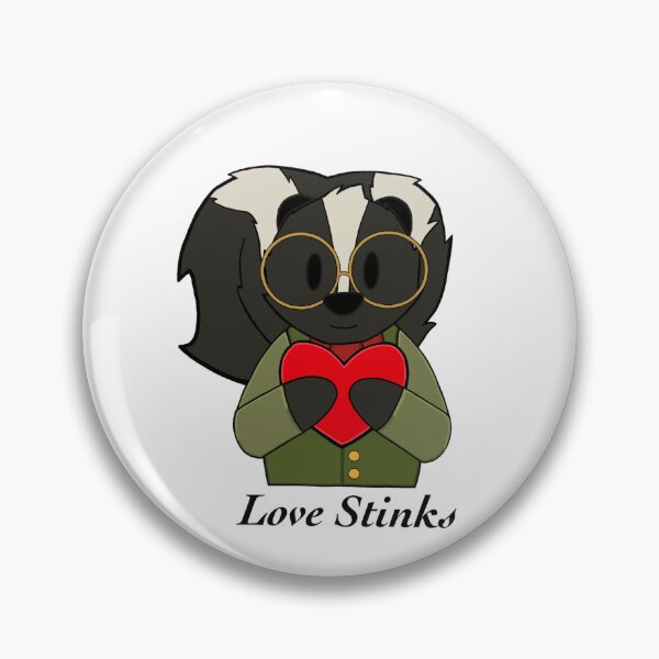 Item preview, Love Stinks (Skitters Skunk Art) designed and sold by Skitter’s Sticker Shop.