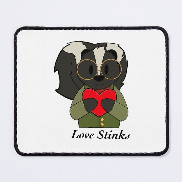 Item preview, Love Stinks (Skitters Skunk Art) designed and sold by Skitter’s Sticker Shop.