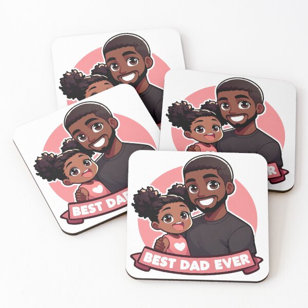 Item preview, Father's Day - A black father and his daughter designed and sold by ArtEmotionsImages.