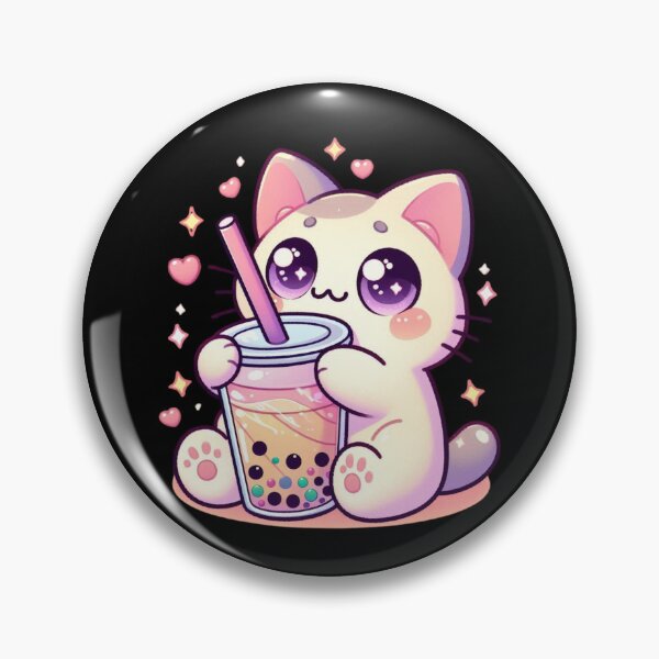 Item preview, Adorable Cat Sipping Boba Tea Cute Bubble Tea Lover  designed and sold by Merchrise.