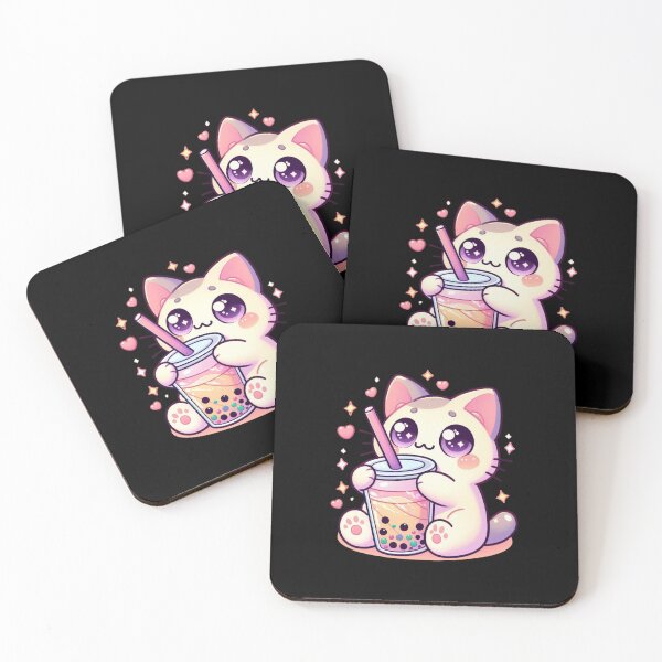 Item preview, Adorable Cat Sipping Boba Tea Cute Bubble Tea Lover  designed and sold by Merchrise.